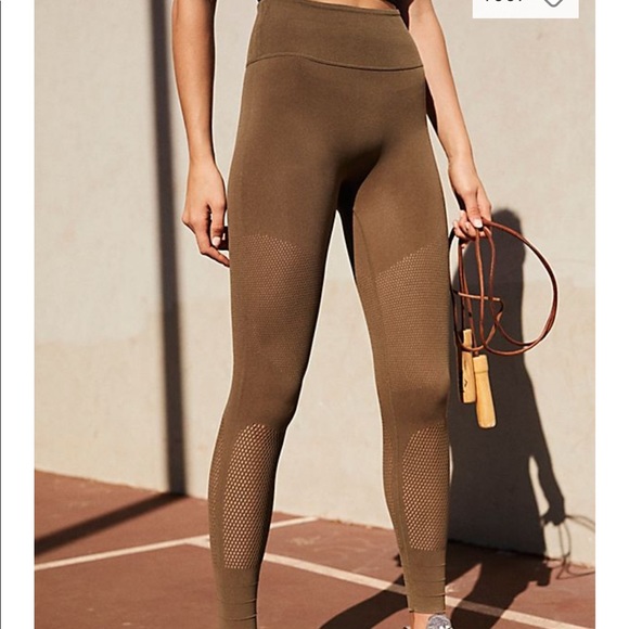 Free People Pants - FP Movement Self-Hem Sculpt Mesh Legging [A154]